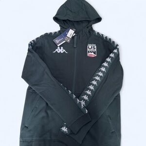 U.S. Snowboard Team Kappa x Hydro Flask - Unisex Medium Zip-Up Sweatshirt Green